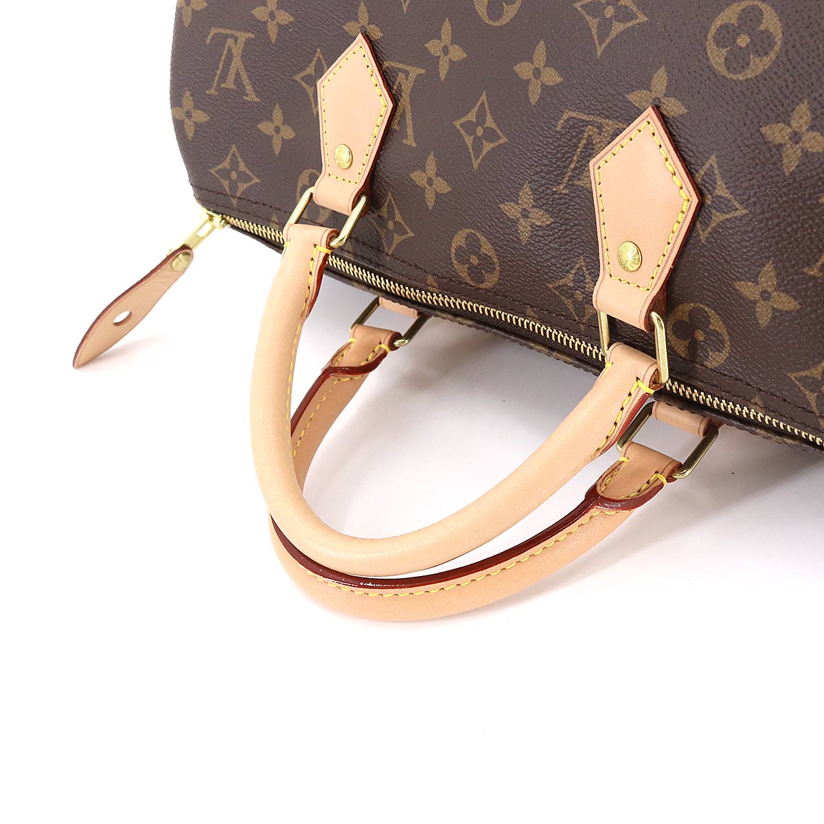 Louis Vuitton Monogram Speedy 30 Hand Bag Brown RFID Gold Hardware
