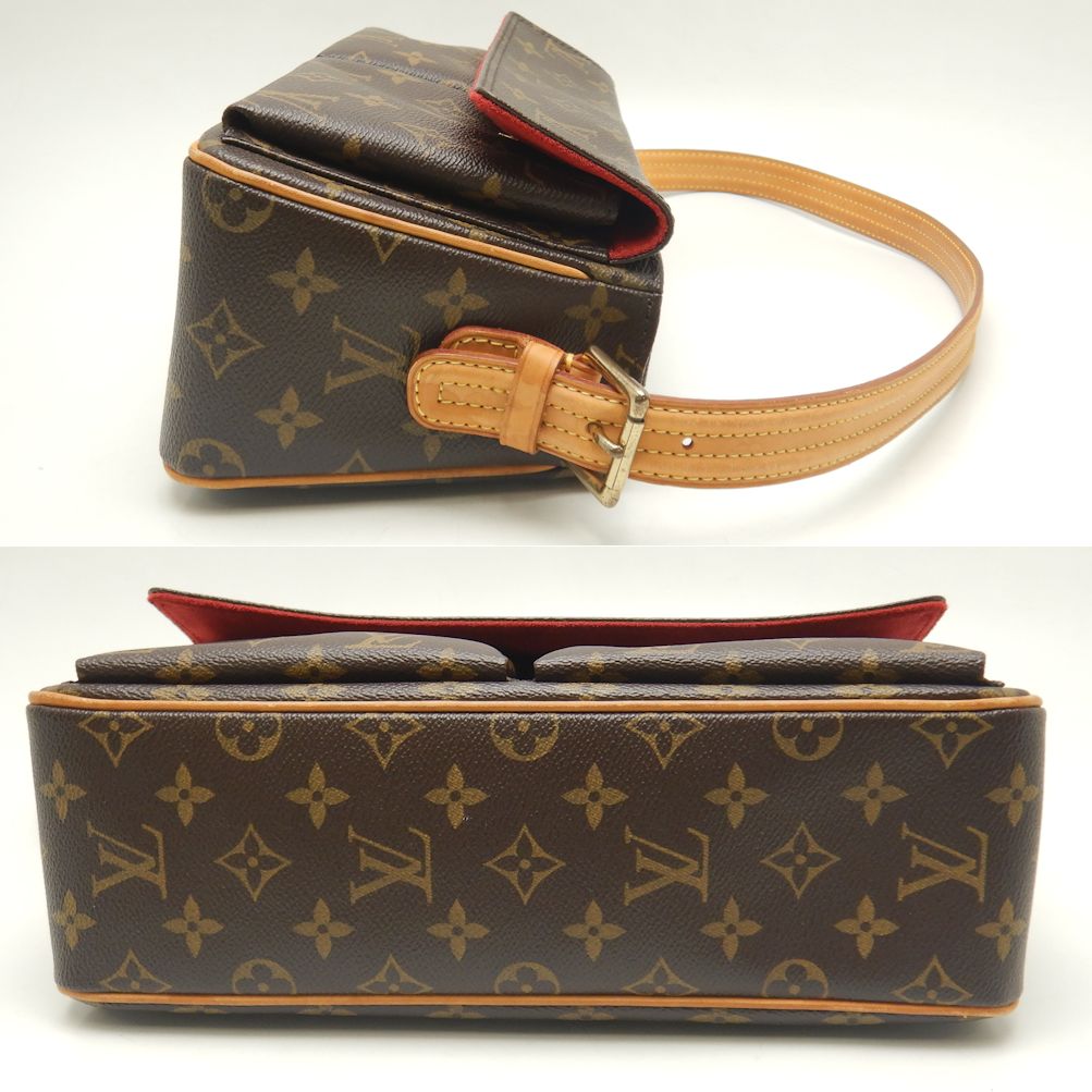 Louis Vuitton Monogram Viva Cite MM Shoulder Bag Brown