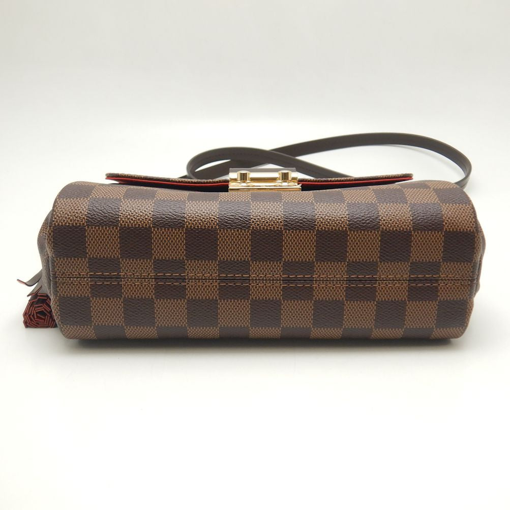 Louis Vuitton Damier Croisette Handbag Ebene