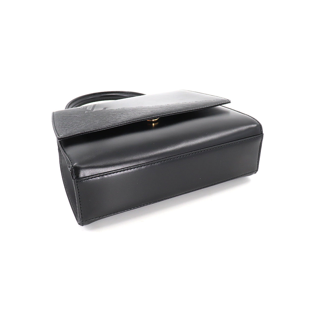 Louis Vuitton Opera Athens Hand Bag Leather Noir Black Gold Metal Fittings