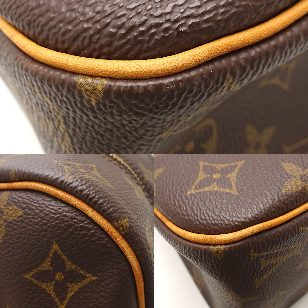 Louis Vuitton Monogram Cite GM Shoulder Bag Brown