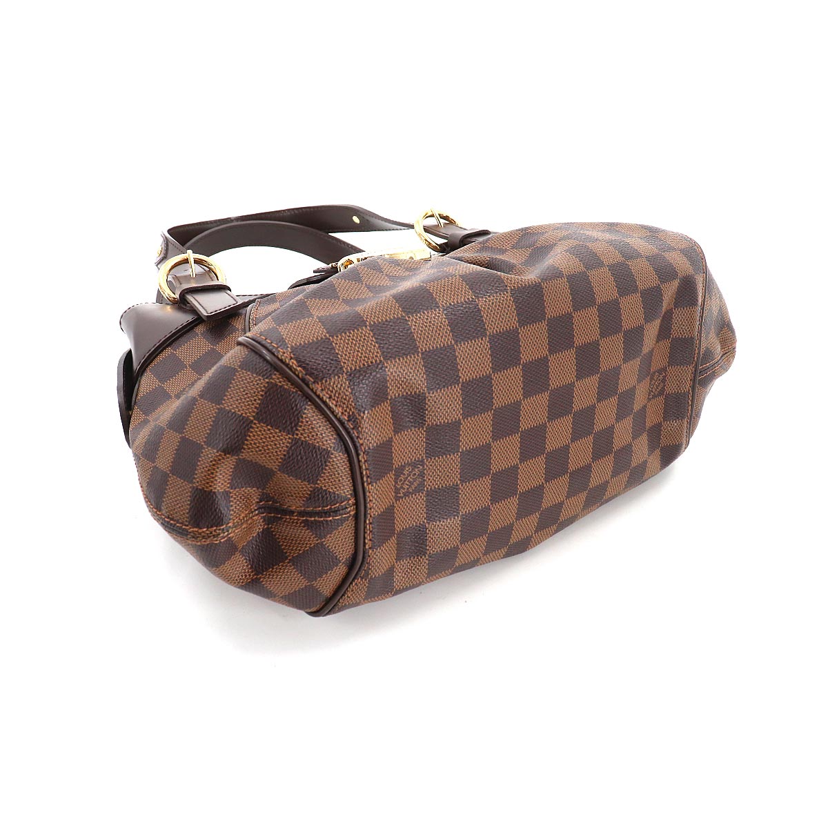 Louis Vuitton Damier Sistina PM Shoulder Bag Ebene Gold Metal Fittings