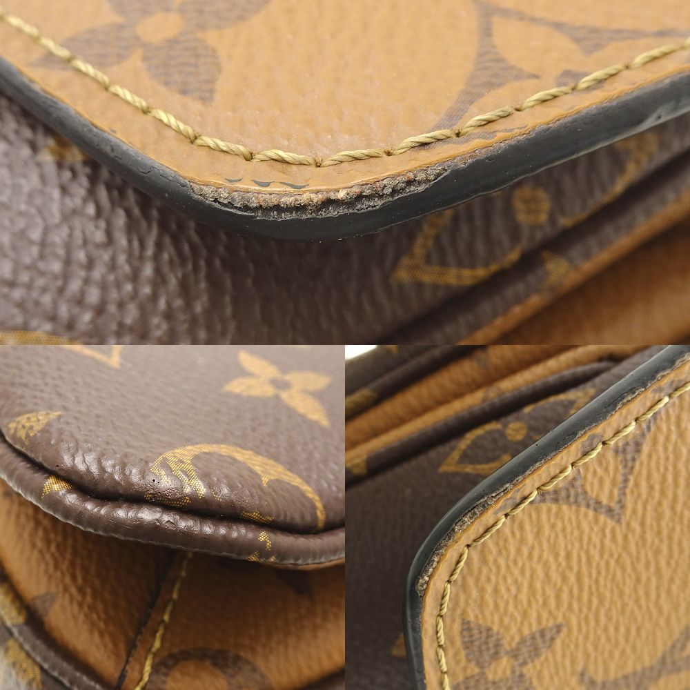 Louis Vuitton Pochette Metis MM 2Way Bag Monogram Reverse Brown