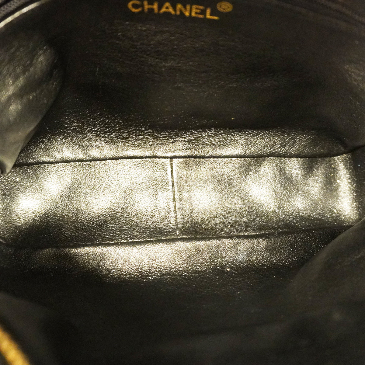 Chanel Shoulder Bag Matelasse Chain Lambskin Black Gold