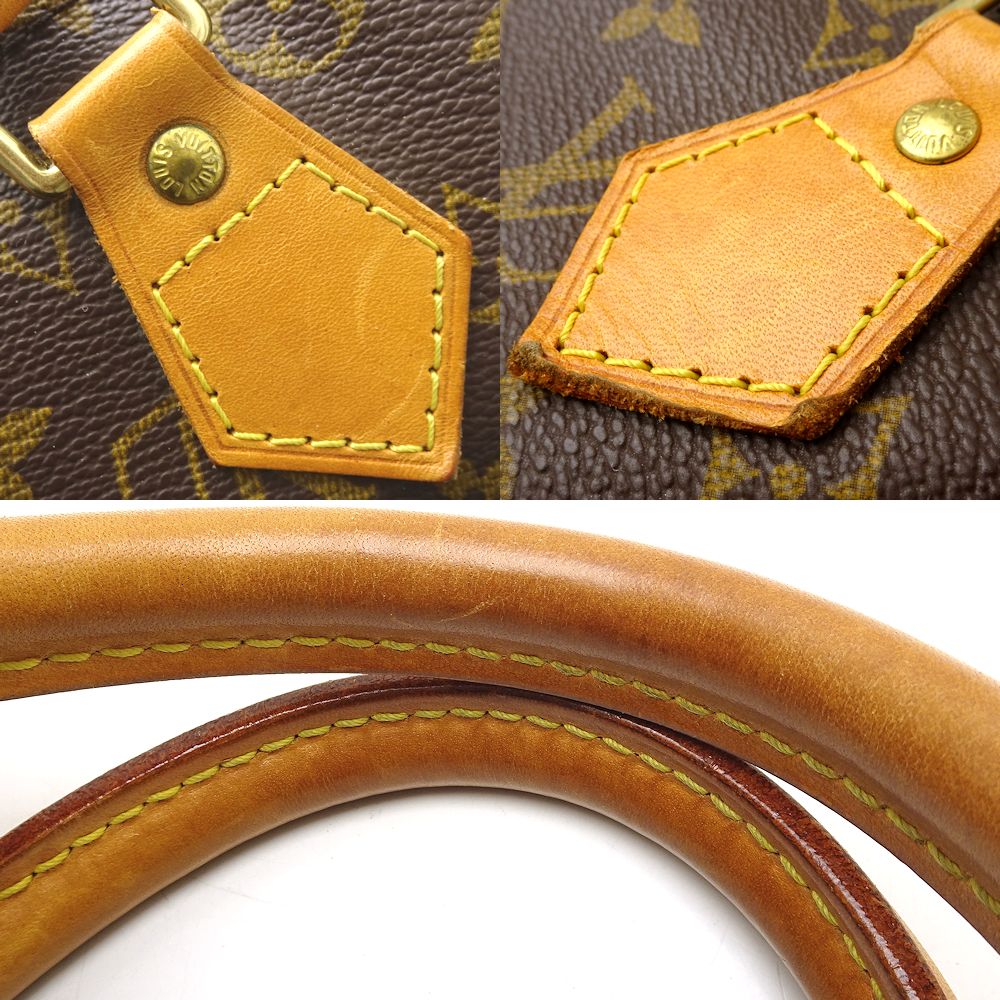 Louis Vuitton Monogram Speedy 30 Handbag Brown