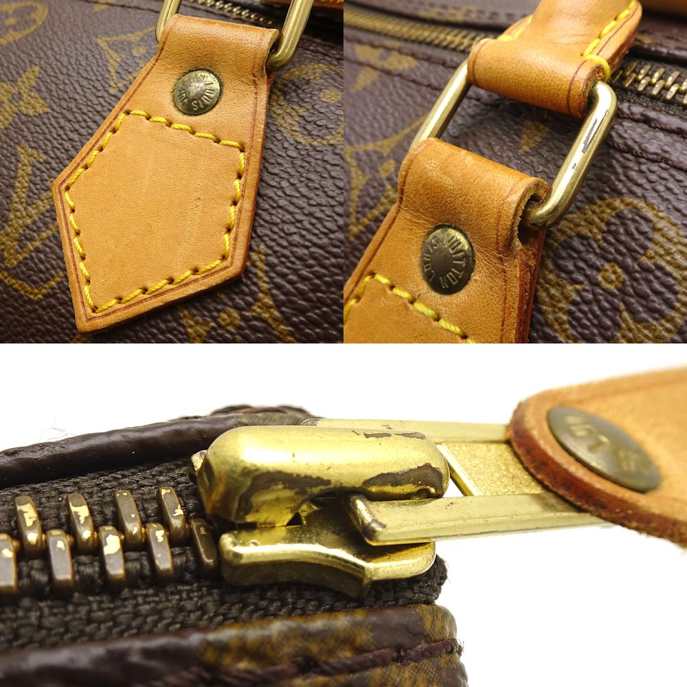 Louis Vuitton Monogram Speedy 30 Handbag Brown