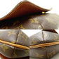Louis Vuitton Monogram Crossbody Shoulder Bag Brown