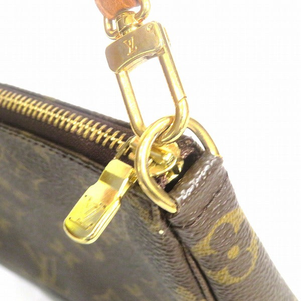 Louis Vuitton Monogram Pochette Accessoire Shoulder Bag Brown