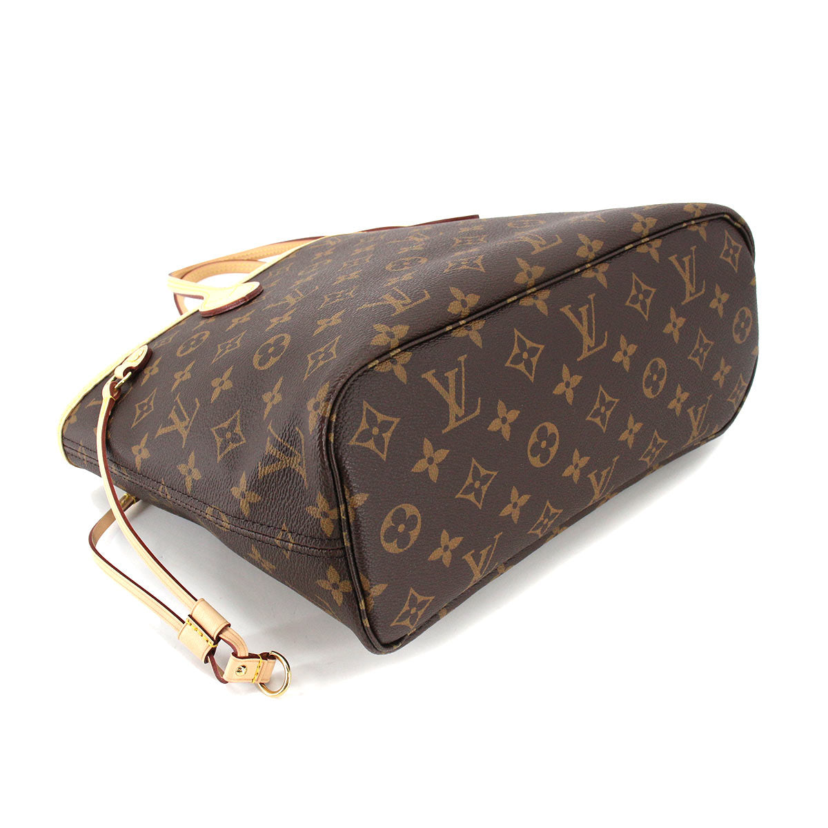 Louis Vuitton Monogram Neverfull PM Tote Bag Brown Pivoine