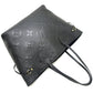Louis Vuitton Neverfull MM Tote Bag Monogram Implant Noir