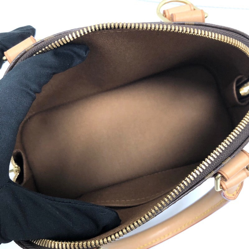 Louis Vuitton Alma BB Shoulder Bag Monogram Canvas Brown