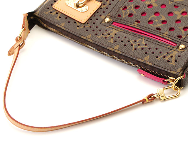 Louis Vuitton Pochette Accessoire Monogram Perfo Fuchsia