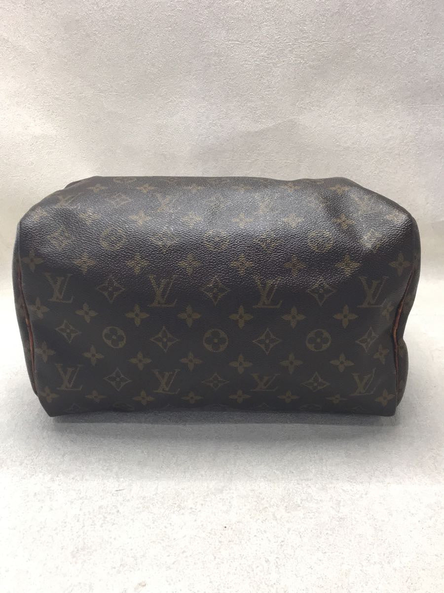 Louis Vuitton Speedy 30 Hand Bag Monogram Canvas PVC Brown