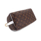 Louis Vuitton Monogram Speedy Bandouliere 25 Shoulder Bag Brown White