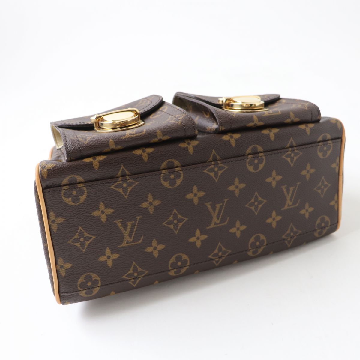 Louis Vuitton Manhattan PM Monogram Brown Gold Metal Fittings