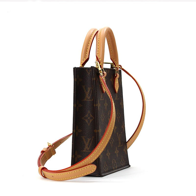 Louis Vuitton Petite Sac Plat Monogram Canvas Shoulder Bag