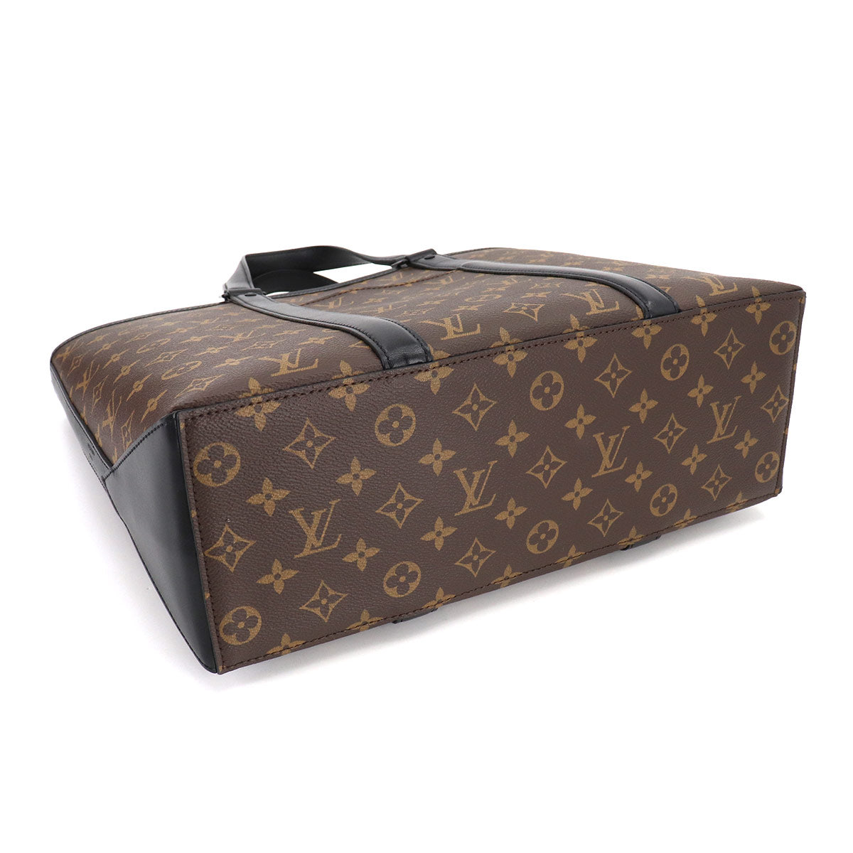 Louis Vuitton Macassar Weekend Tote PM Shoulder Bag Black
