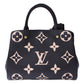 Louis Vuitton Montaigne MM Handbag Shoulder Bag Emplant Noir Black