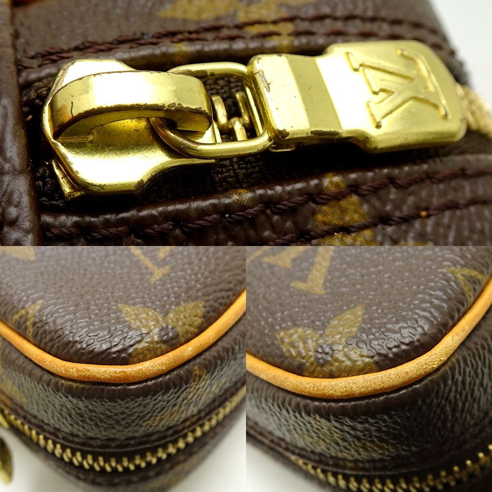 Louis Vuitton Monogram Crossbody Shoulder Bag Brown