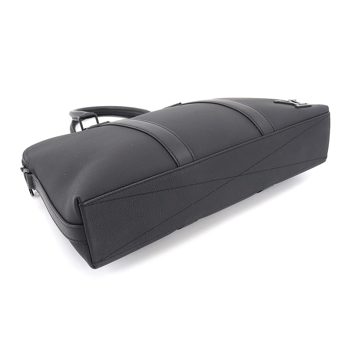 Louis Vuitton Aerogram Takeoff Shoulder Bag Leather Black