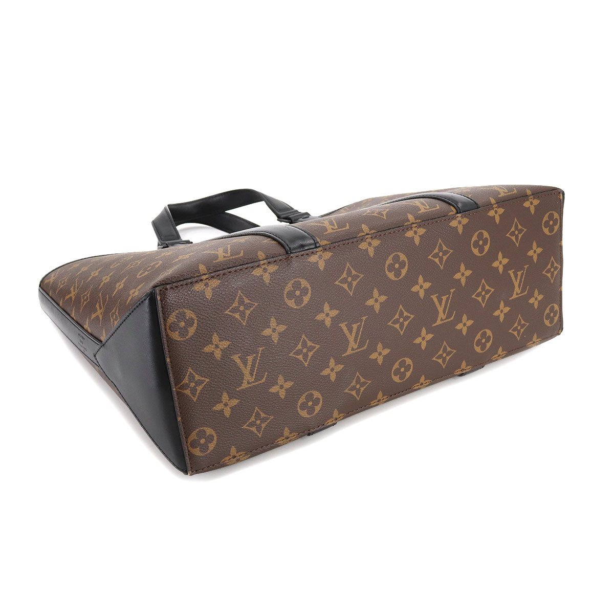 Louis Vuitton Macassar Weekend Tote PM Shoulder Bag Black