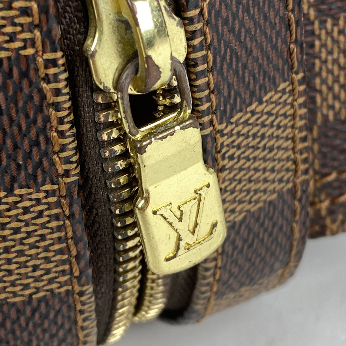 Louis Vuitton Jeronimos Waist Bag Shoulder Bag Body Bag Damier Brown