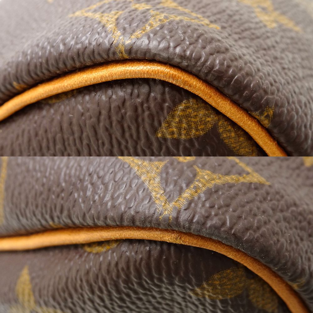 Louis Vuitton Monogram Speedy 25  Handbag Brown