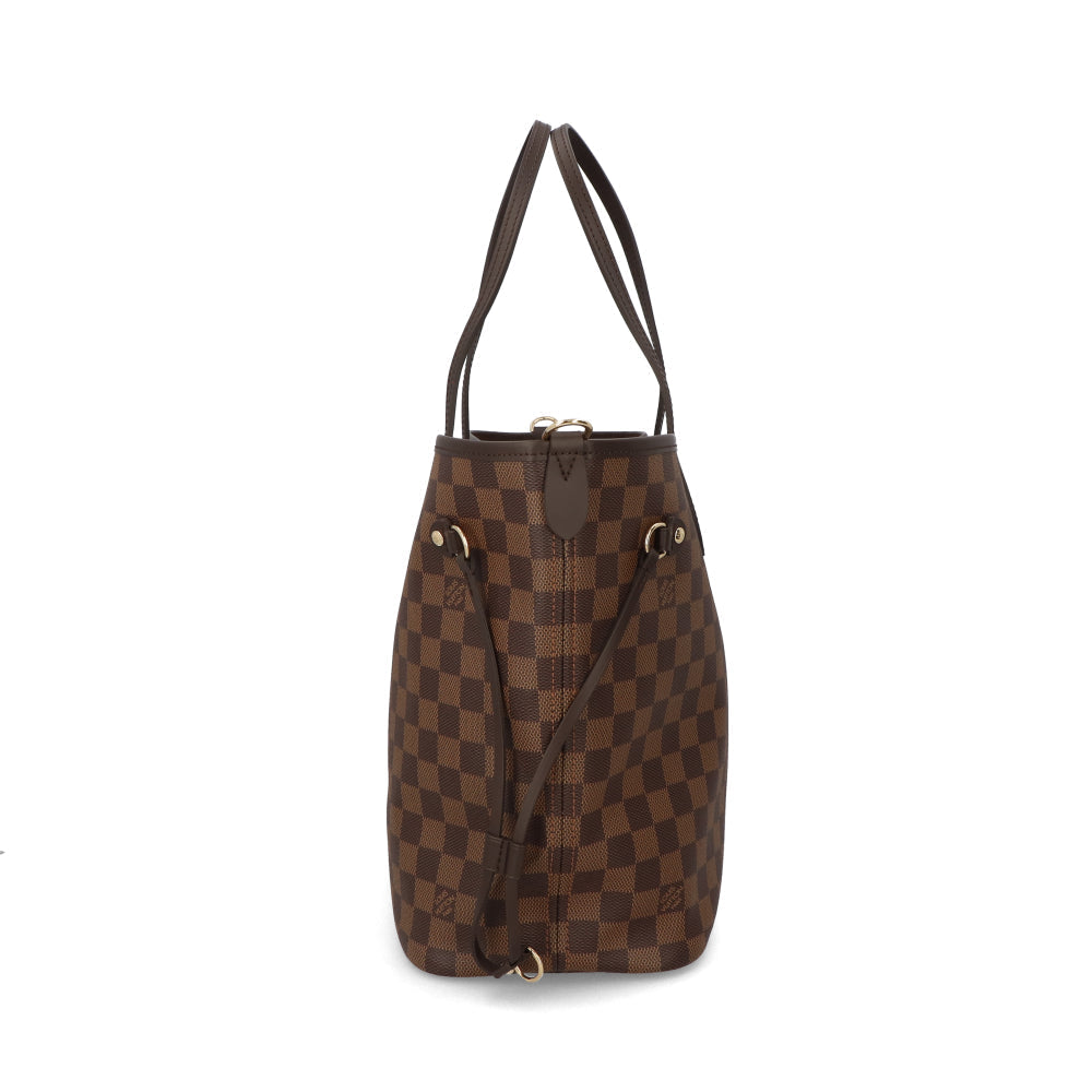 Louis Vuitton Neverfull MM Handbag Shoulder Bag Brown