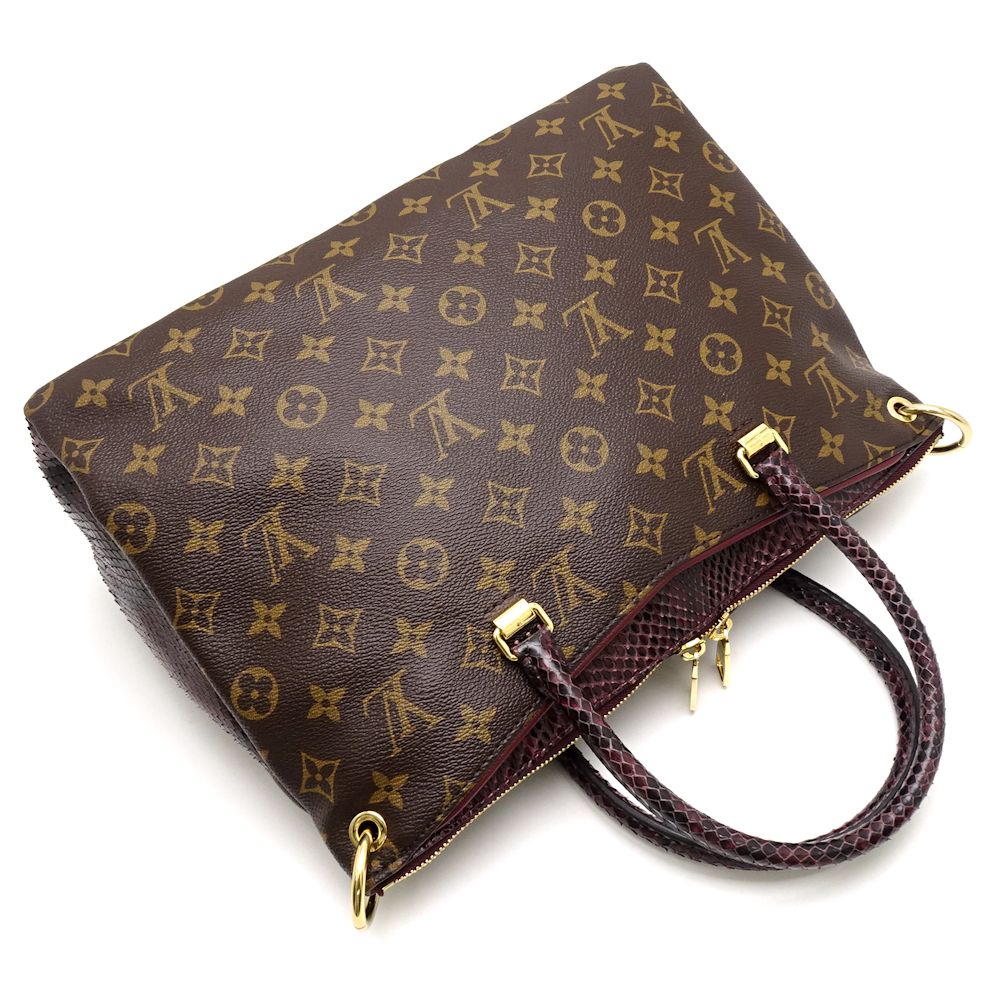 Louis Vuitton Monogram Python Pallas Bordeaux 2WAY Bag