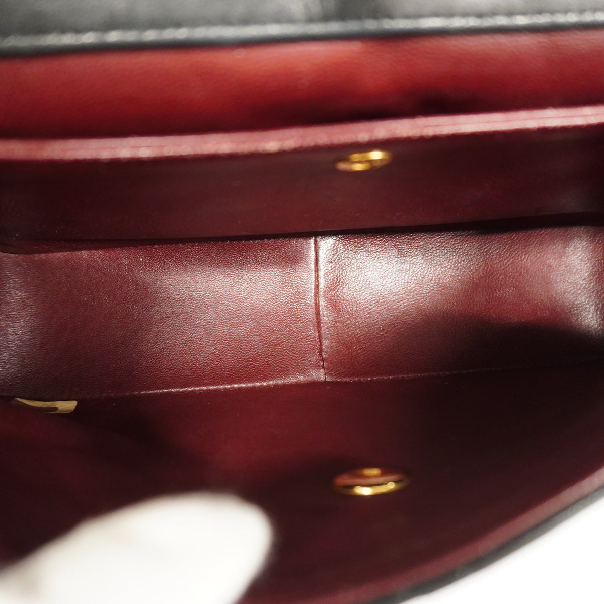 Chanel Shoulder Bag Matelasse Single Chain Lambskin Black Gold