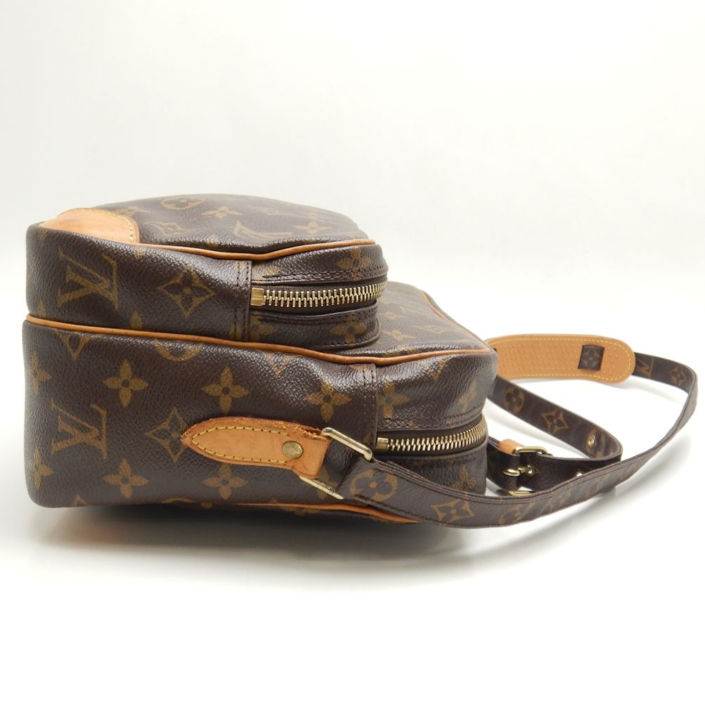 Louis Vuitton Monogram Crossbody Shoulder Bag Brown