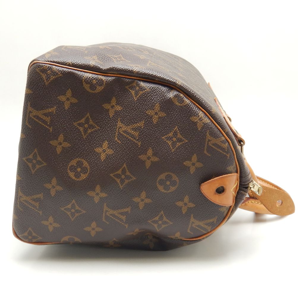 Louis Vuitton Monogram Speedy 30  Handbag Brown