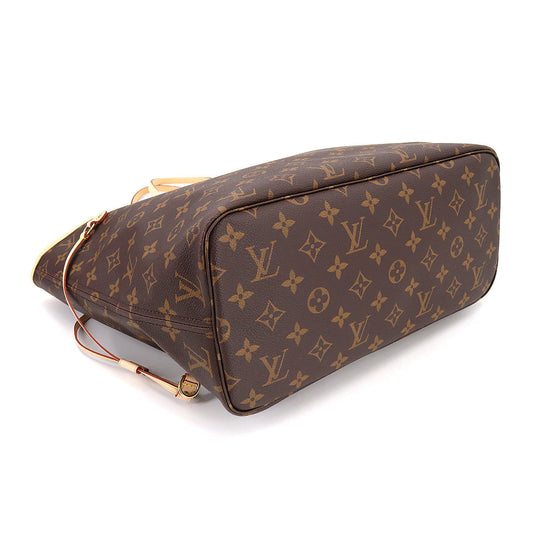 Louis Vuitton Monogram Neverfull MM Tote Bag Brown