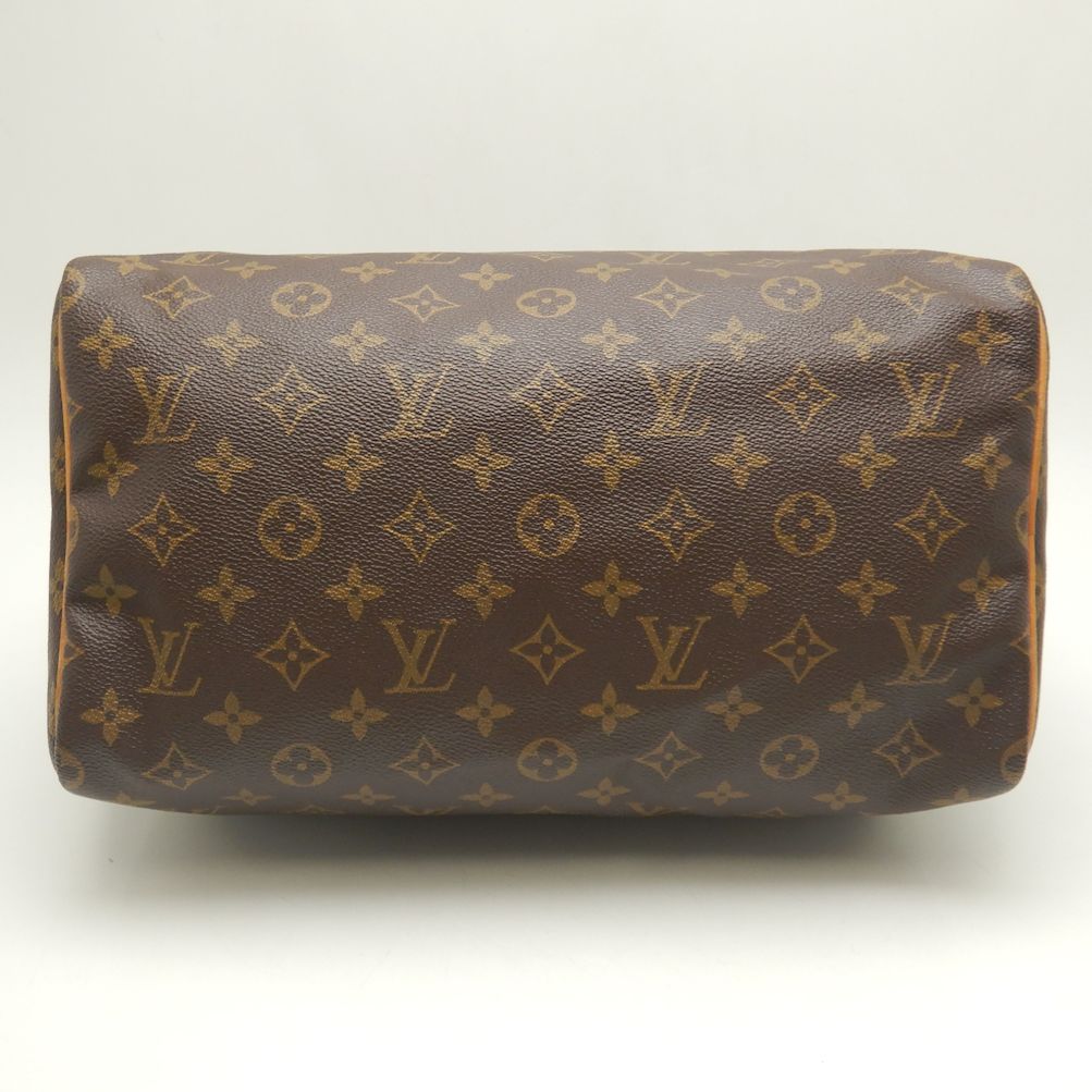 Louis Vuitton Monogram Speedy 30 Handbag Brown