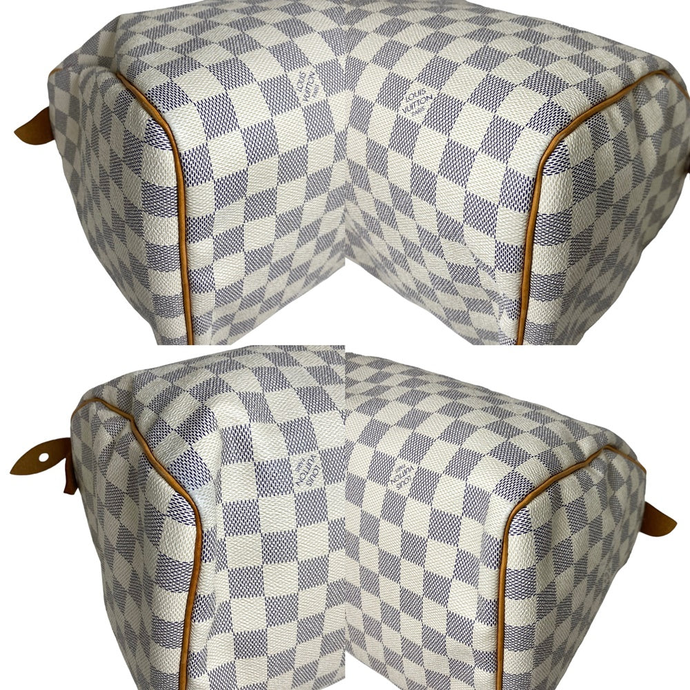 Louis Vuitton Speedy 30 Damier Damier Azur Canvas Handbag