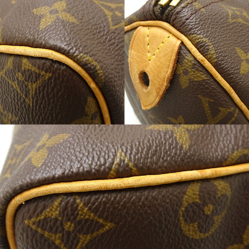 Louis Vuitton Monogram Speedy 30 Handbag Brown