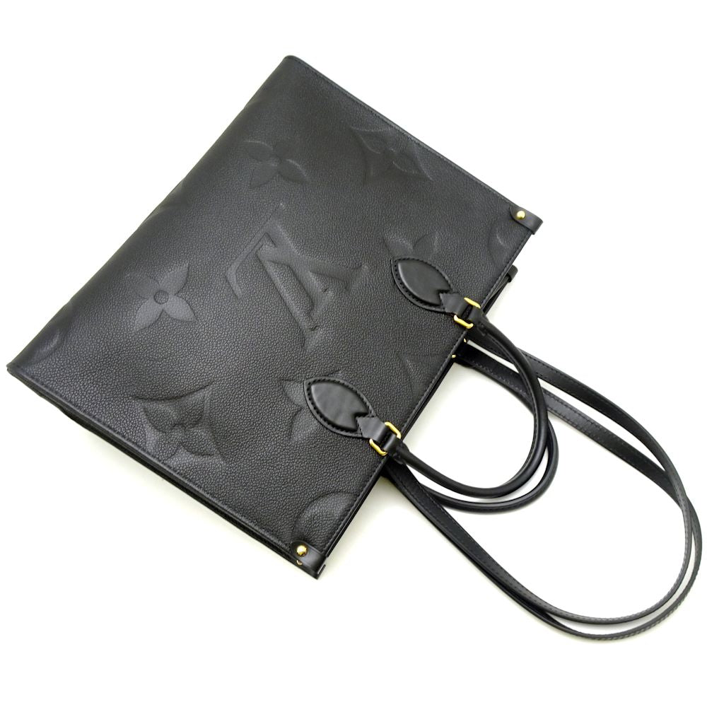 Louis Vuitton On The Go MM Handbag Noir Black