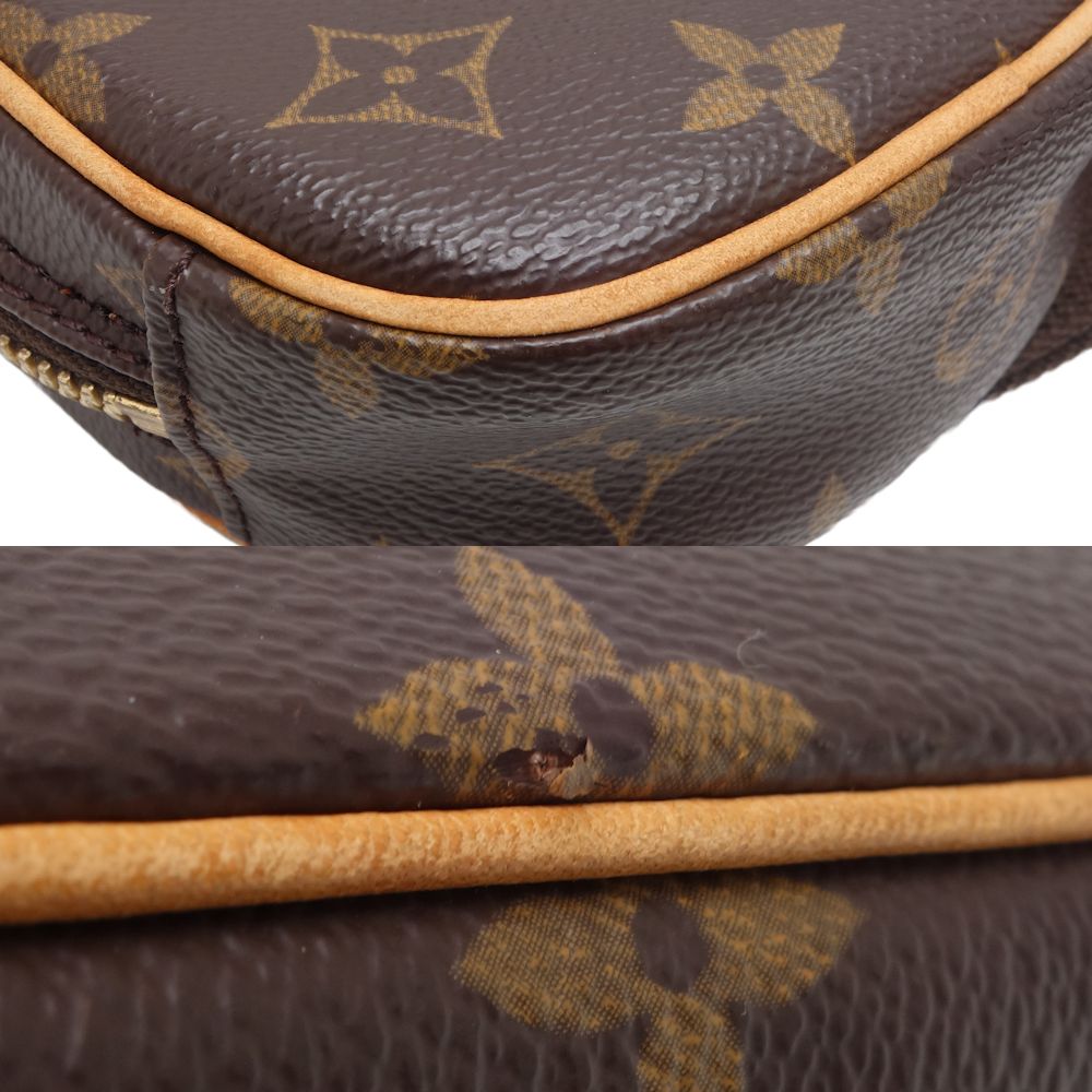 Louis Vuitton Monogram Pochette Ganju Body Bag Brown