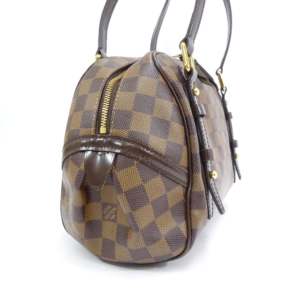 Louis Vuitton Rivington PM Shoulder Bag Brown Damier Canvas Leather