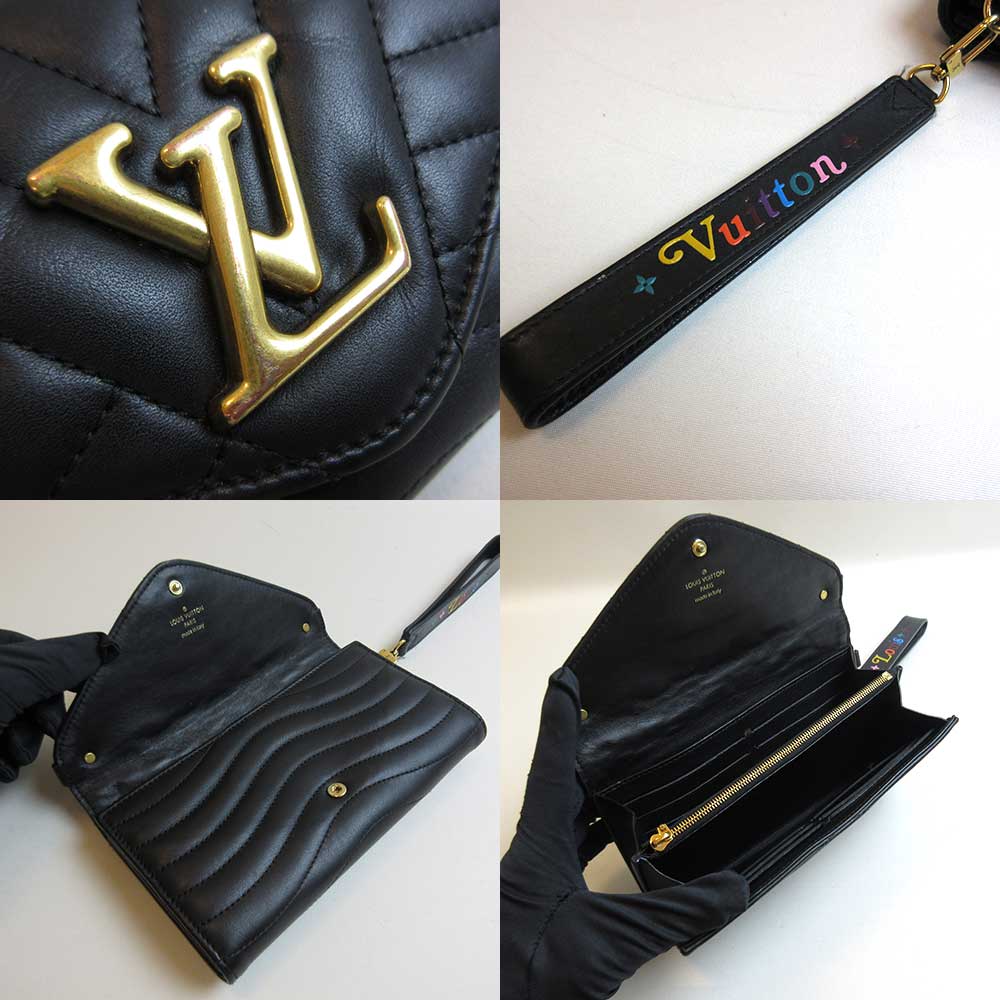 Louis Vuitton Long Wallet New Wave Long Wallet Noir Black