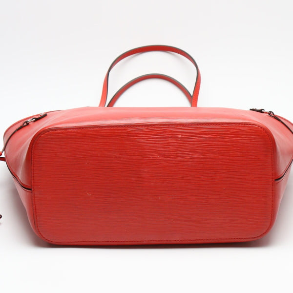 Louis Vuitton Neverfull MM Epi Grenard Pouch Red Tote Bag