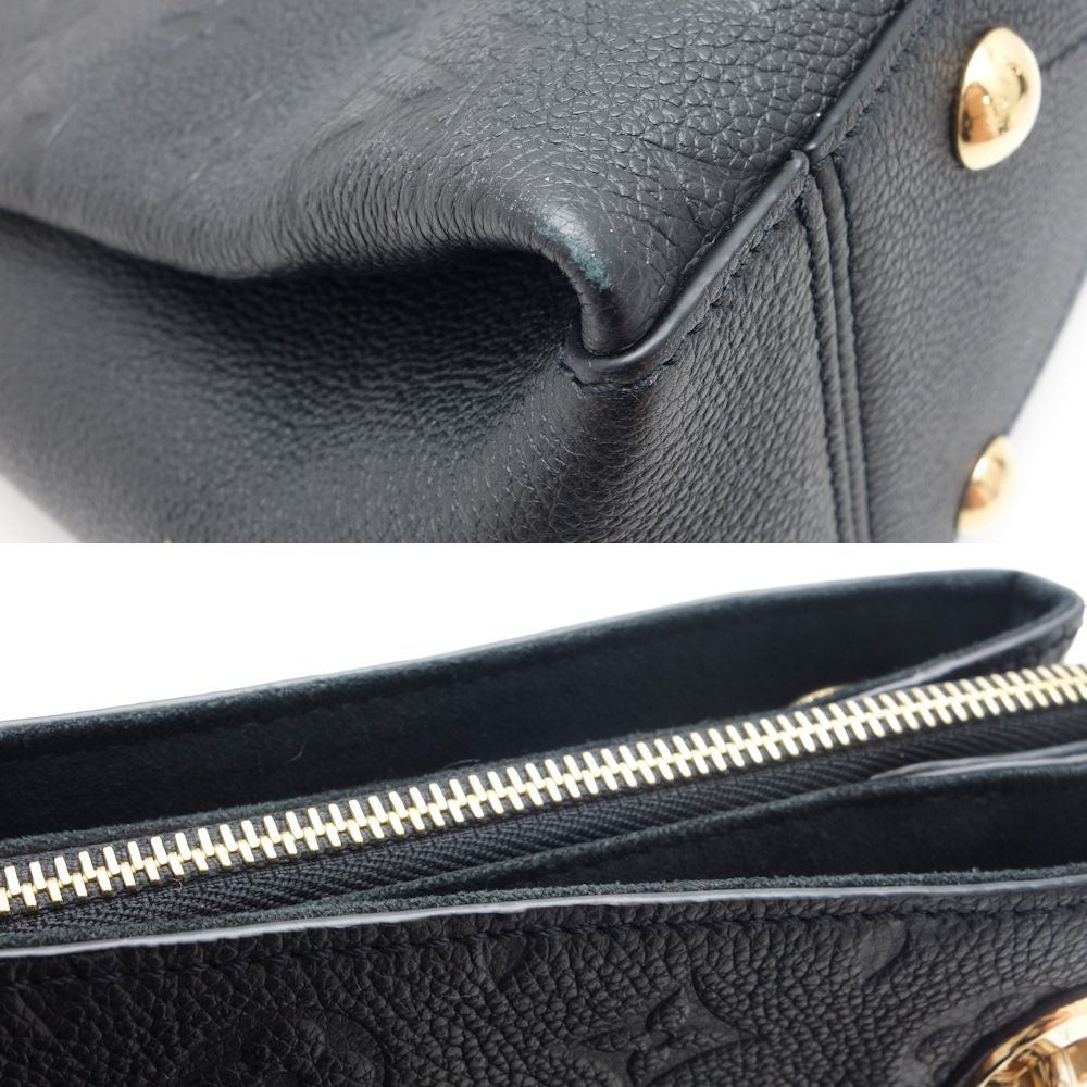 Louis Vuitton Surene MM Shoulder Bag Monogram Implant Black
