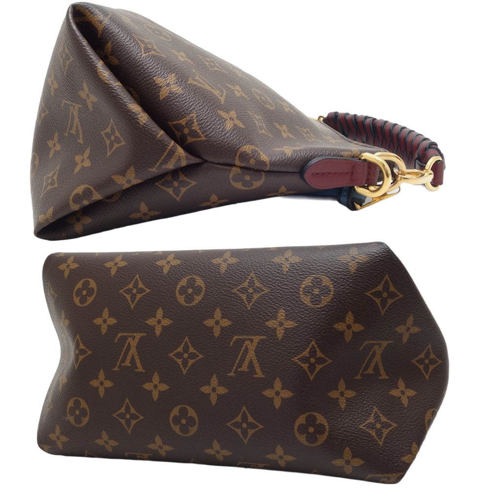 Louis Vuitton Monogram  Mini Zipped Hobo 2way Bag Brown
