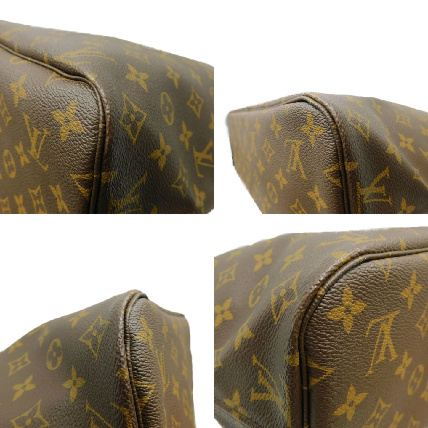 Louis Vuitton Neverfull MM Handbag Monogram Brown