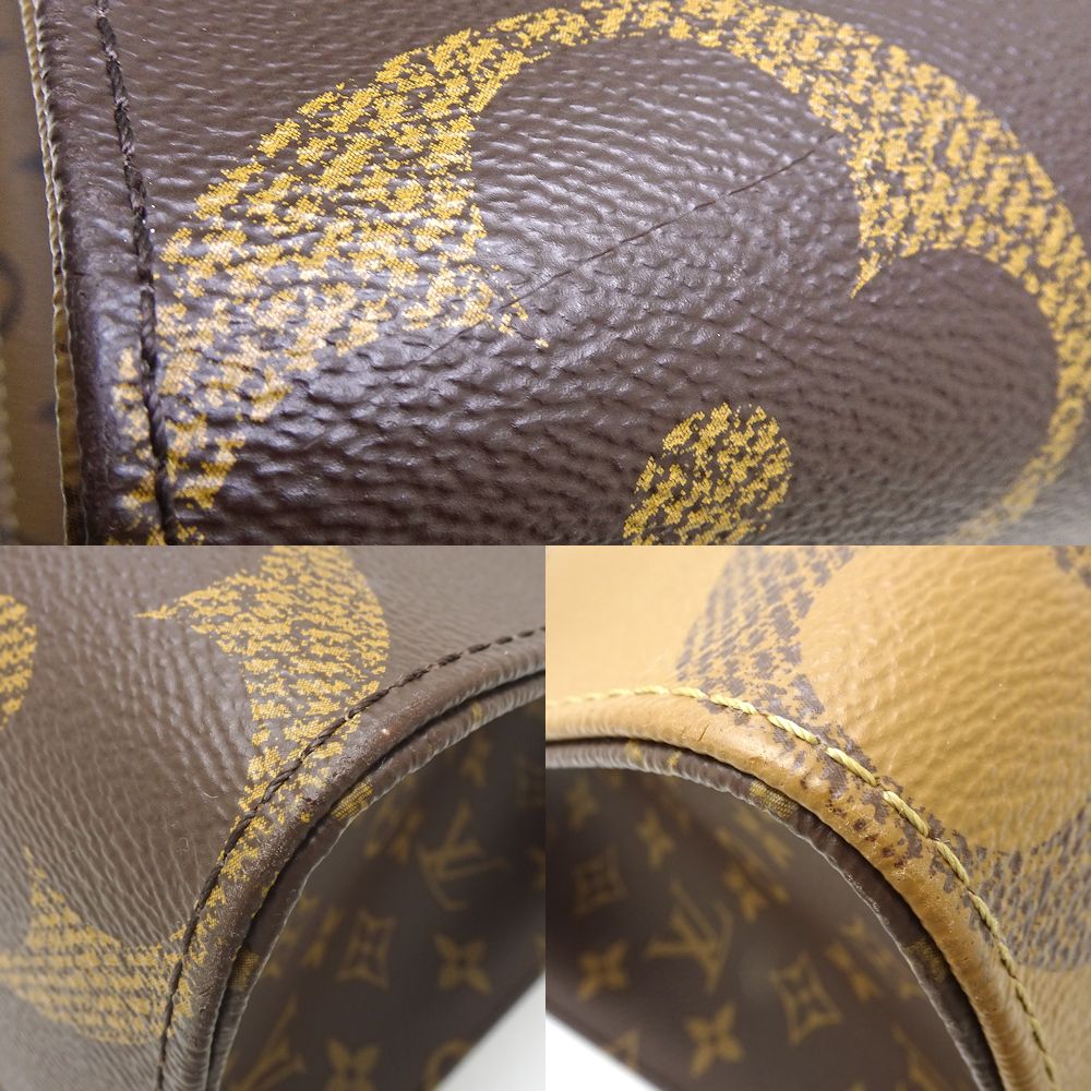 Louis Vuitton Monogram Giant Reverse On The Go MM Brown Shoulder bag Tote