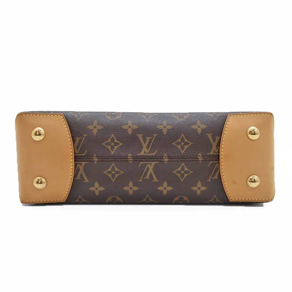 Louis Vuitton Wilshire PM Hand Bag Monogram Canvas Brown Gold Hardware