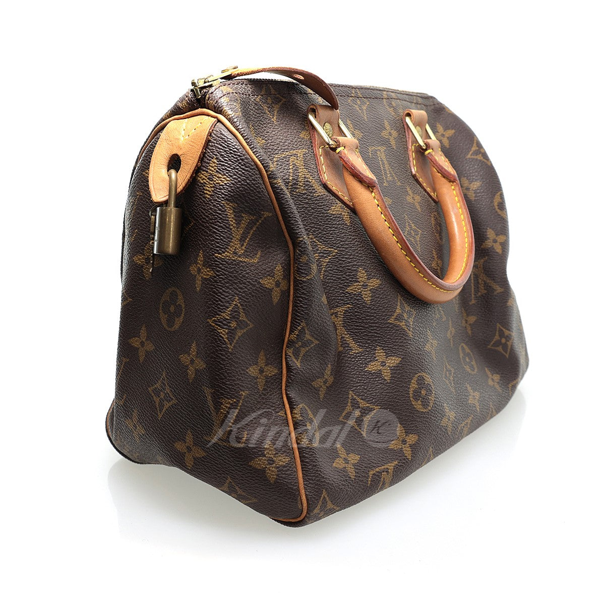 Louis Vuitton Monogram Speedy 25 Mini Boston Bag Brown