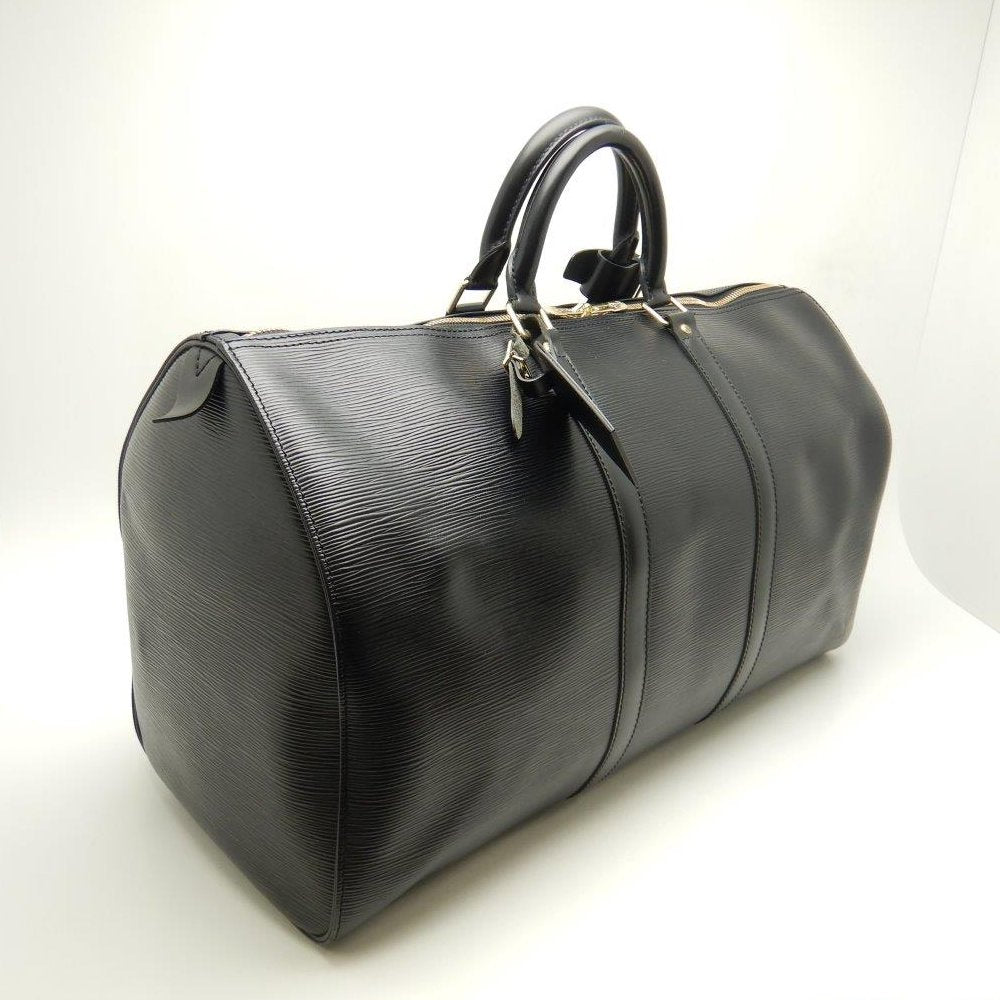Louis Vuitton Epi Keepall 50 Noir Boston Bag Black