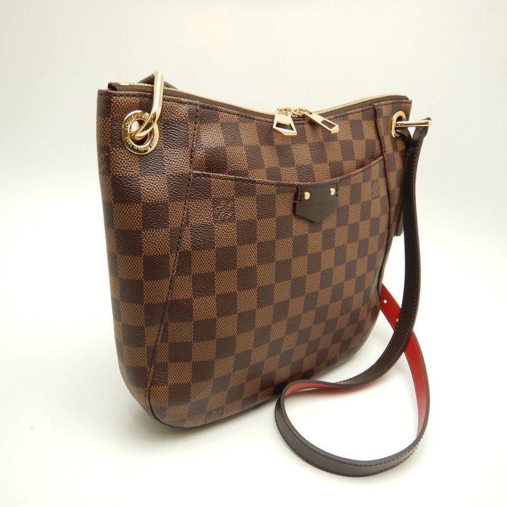 Louis Vuitton Damier South Bank Ebene Diagonal Shoulder Brown