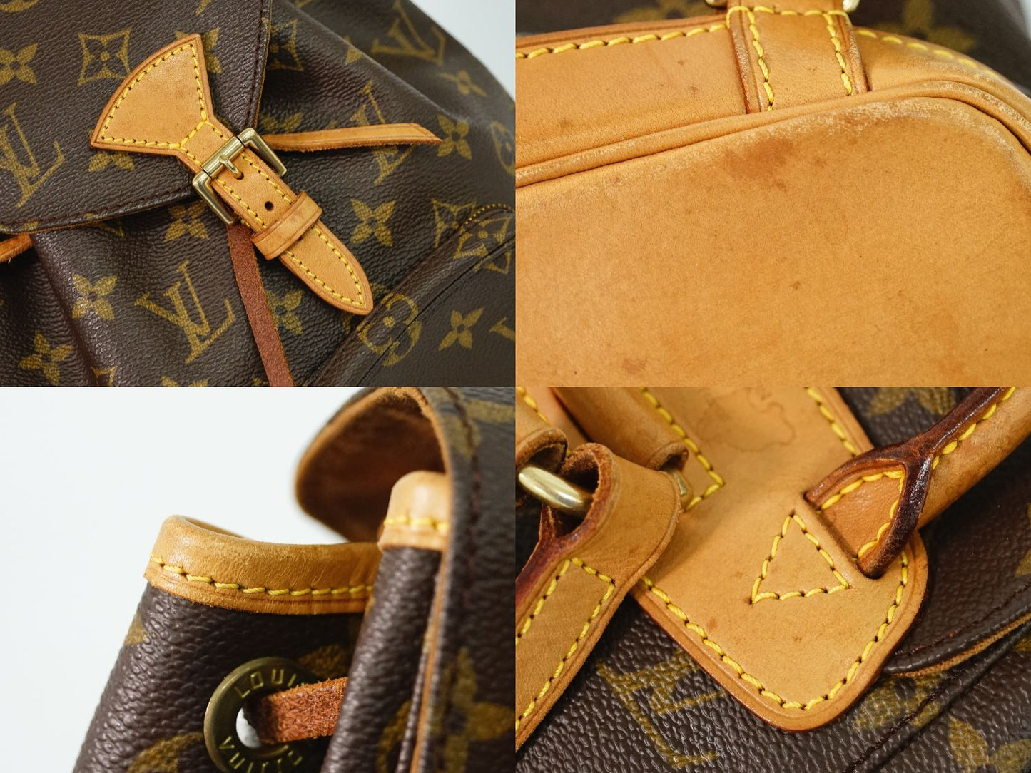 Louis Vuitton Mini Montsouris Monogram Rucksack Backpack Bag Brown